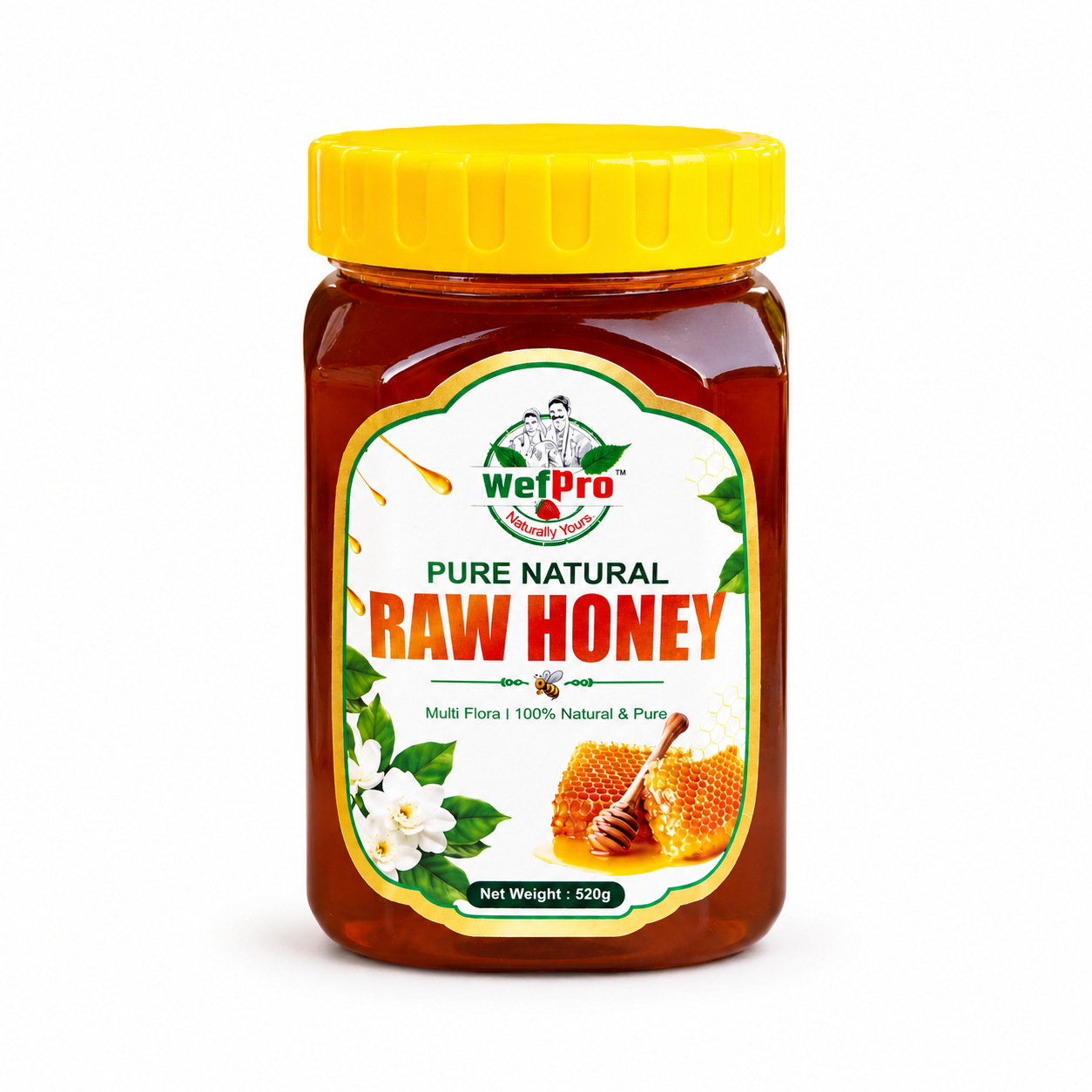 Pure Natural Raw Honey  | 100% Multiflora Raw Honey | Wefpro| Gawakadcha