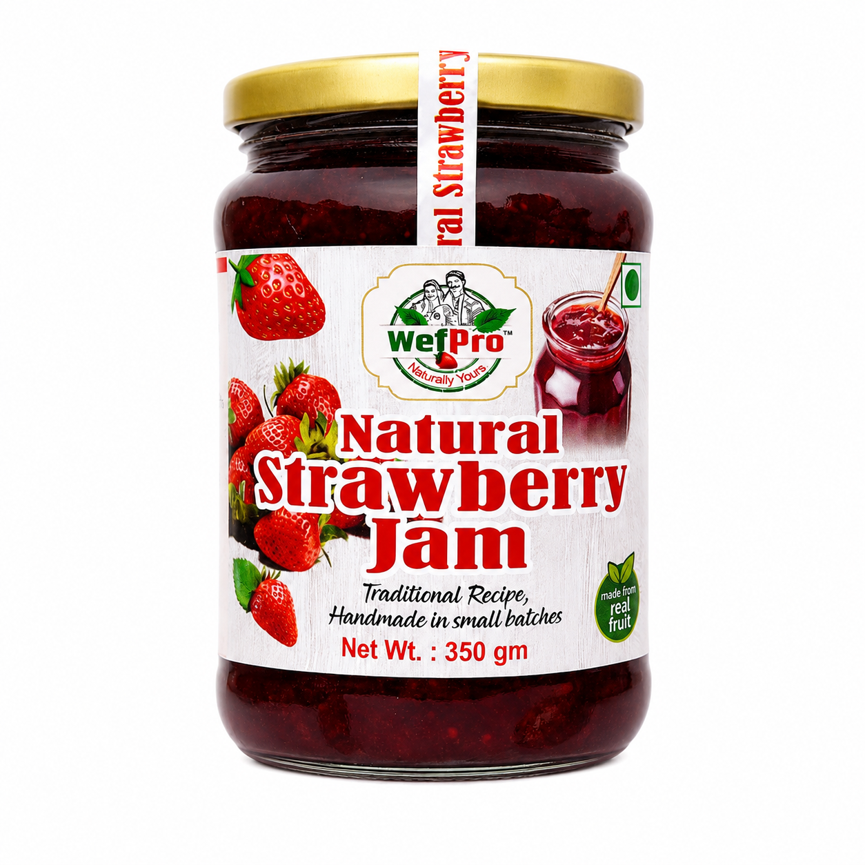Natural Strawberry Jam 3 | Homemade Preservative-Free Fruit Jam | Wefpro | Gawakadcha
