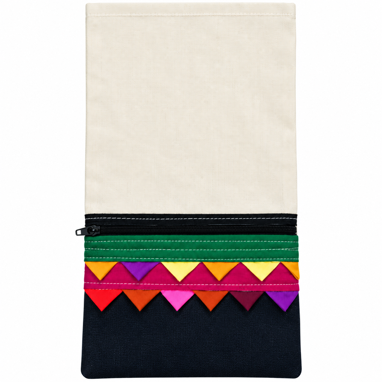 Pishavi | Coloruful Triangular Trim Fabric Pouch | Gawakadcha