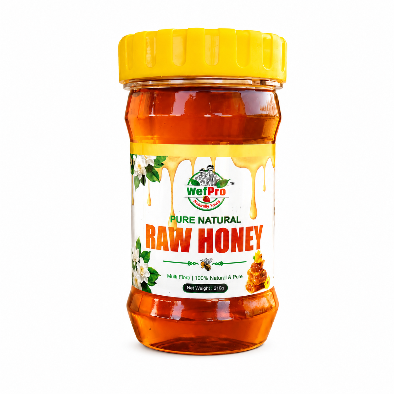 Pure Natural Raw Honey| 100% Multiflora Raw Honey | Wefpro | Gawakadcha